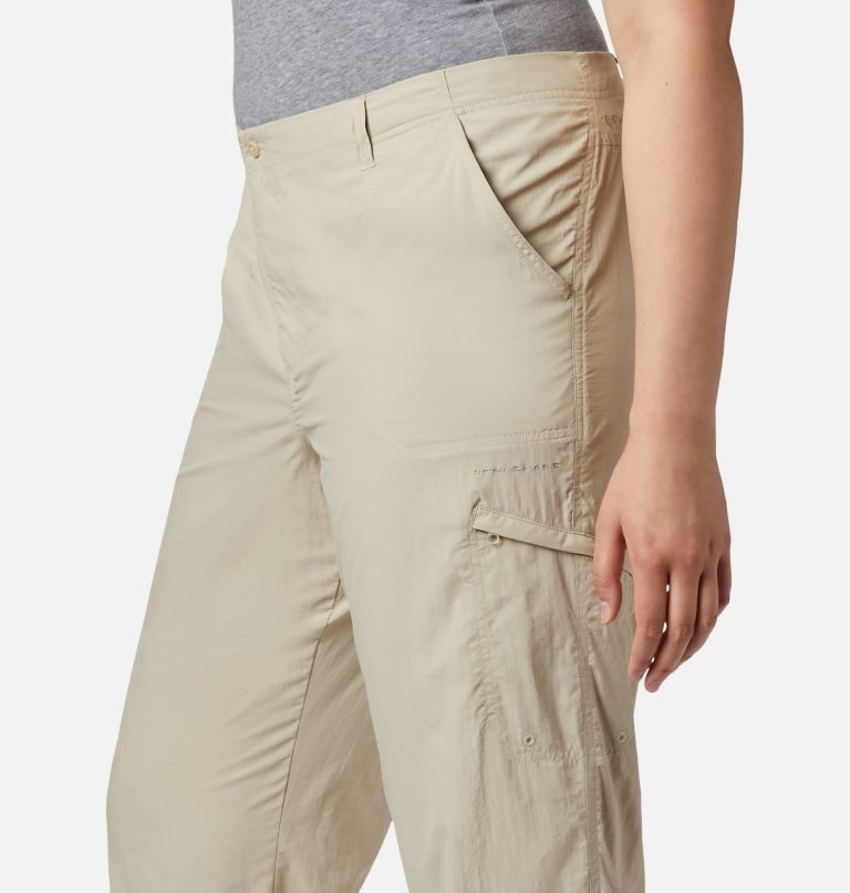 Pantaloni Columbia PFG Aruba Roll Up Dama Kaki | Plus Size MZAZ109MS